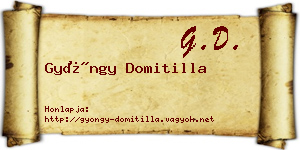 Gyöngy Domitilla névjegykártya